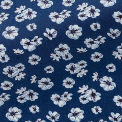 dark-blue-cotton-with-white-floral-printPL PC07130gr Fabric