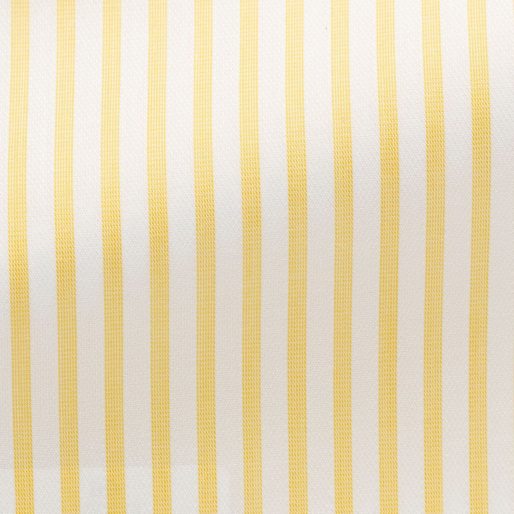 lemon-yellow-white-cotton-with-classic-stripes-BB109gr Fabric