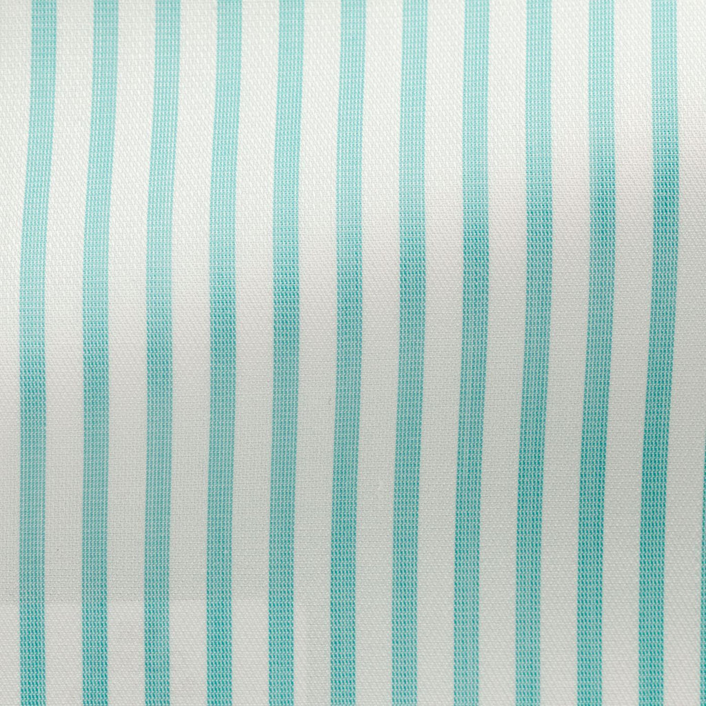 teal-white-cotton-with-classic-stripes-BB109gr Fabric