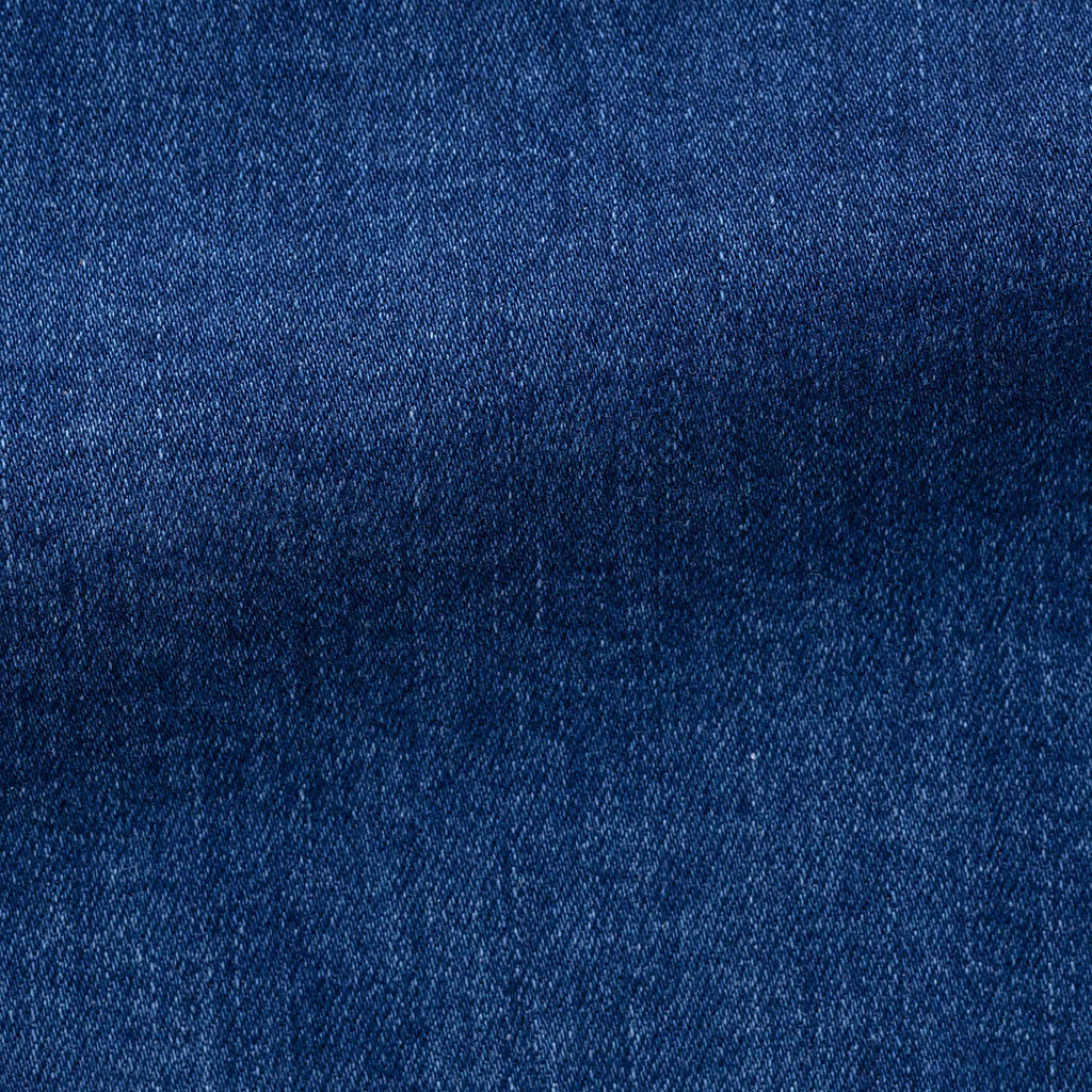 Candiani-faded-mid-blue-super-stretch9oz Fabric