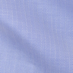 Thomas-Mason-herringbone-mid-blue-B190gr Fabric