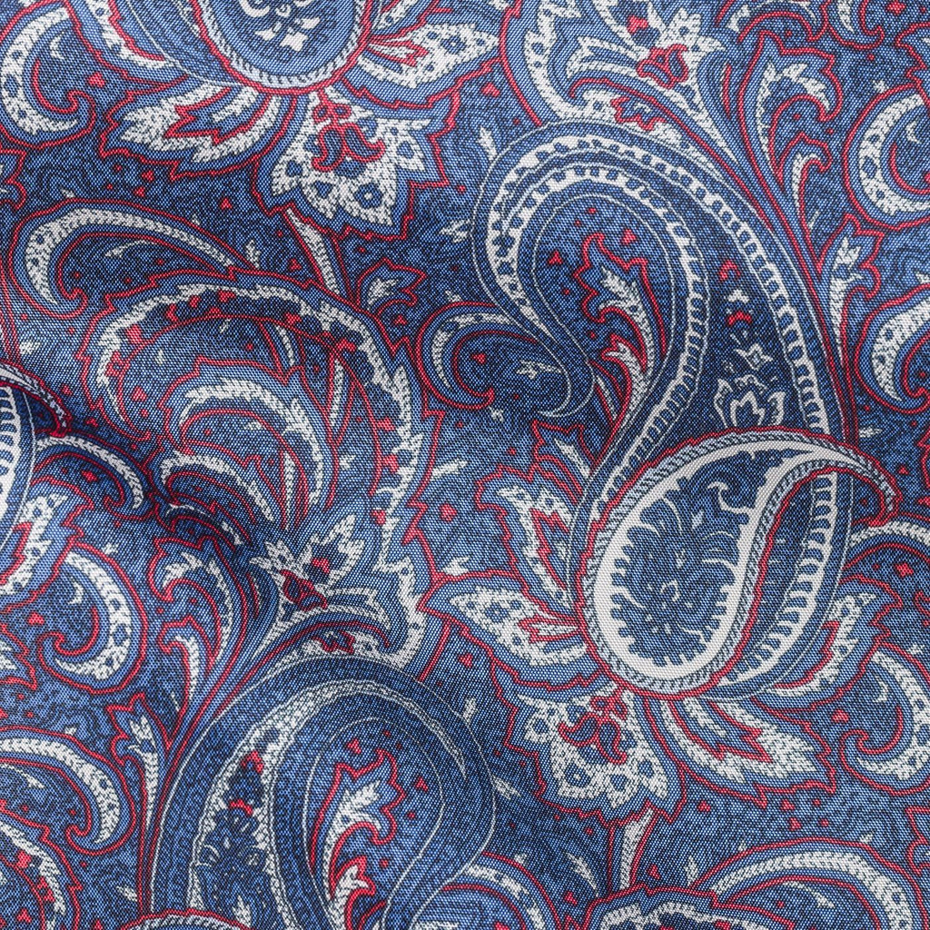 Paisley 003 Mixed Blue, Red & White
