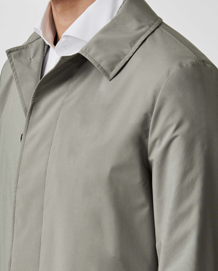 Olmetex Frost Grey Lightweight Bonded Water-Repellent Technical Windbreaker
