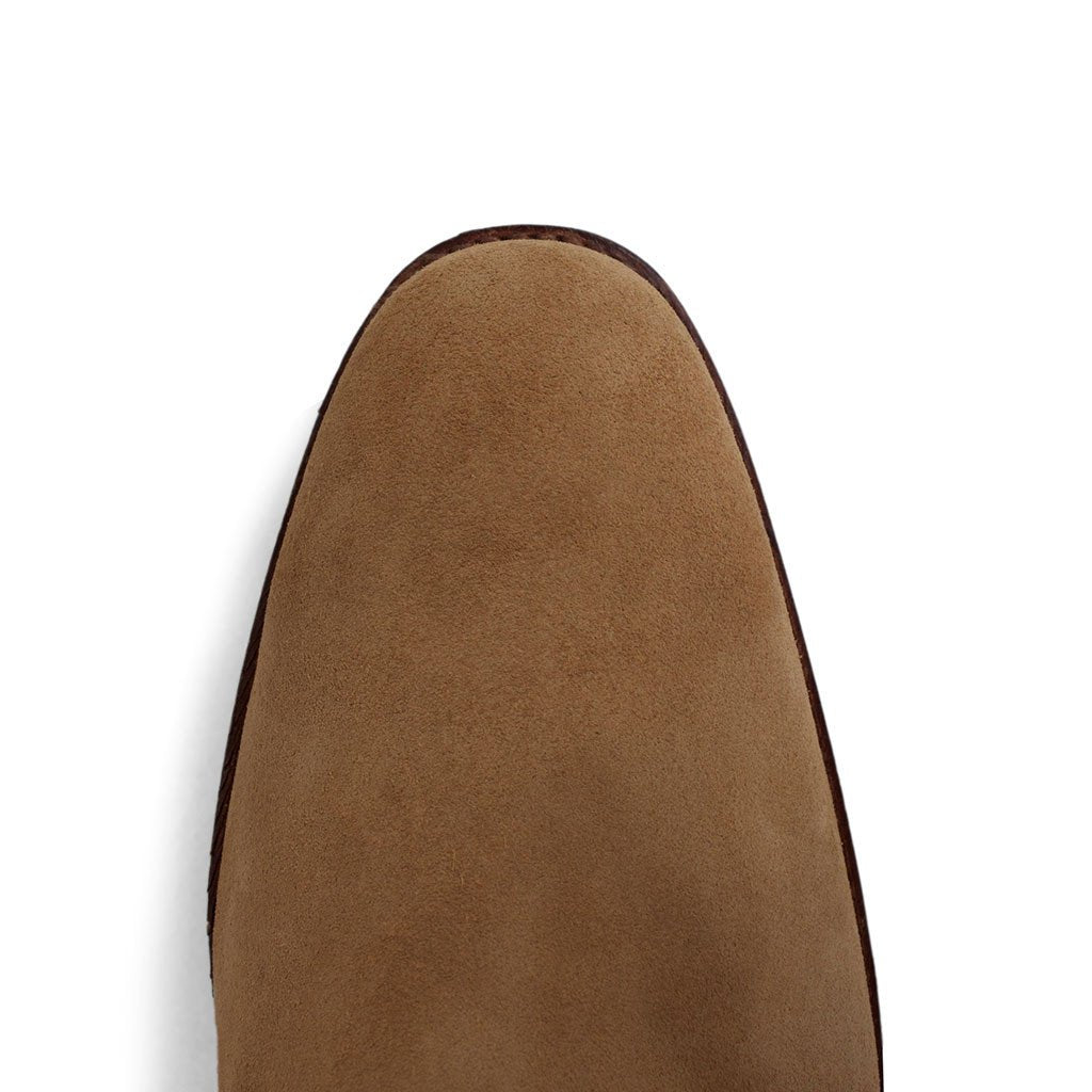 McQueen - Goodyear Welted Suede Tobacco Calf