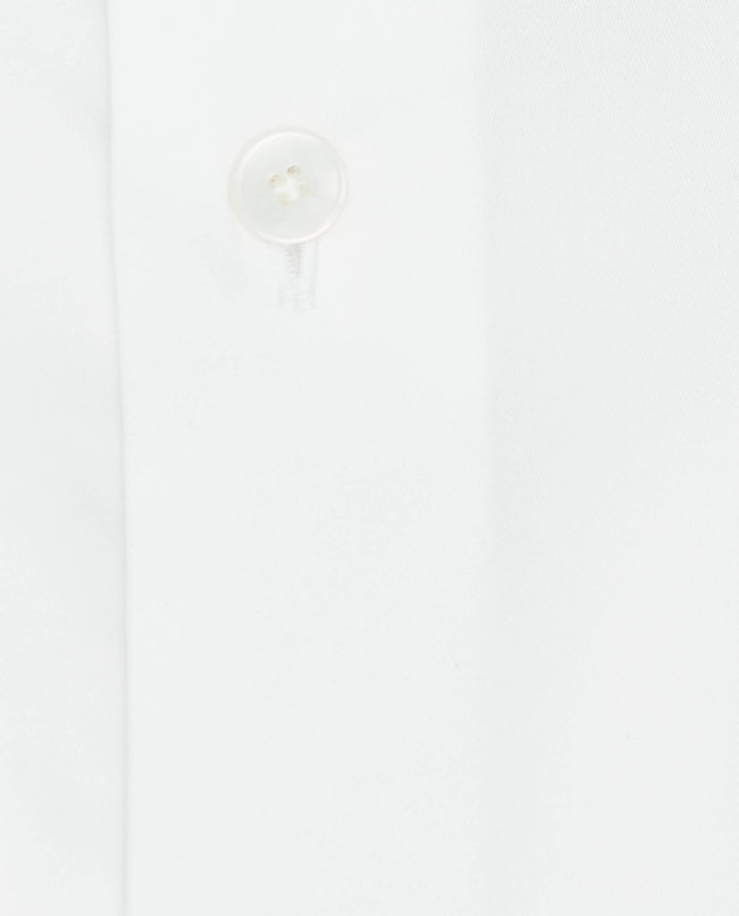 Albini White Satin Twill 365 Easy Care Fine Cotton