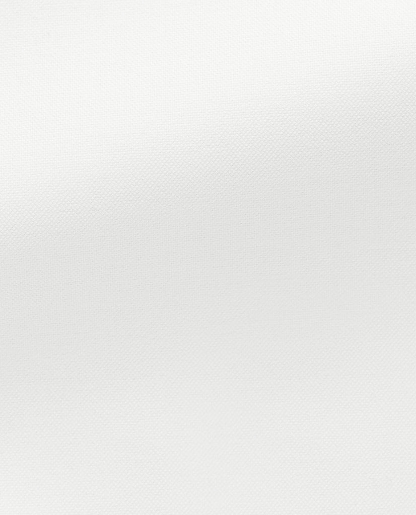 Albini White Stretch Cotton Oxford Shirt / Long Sleeve Polo